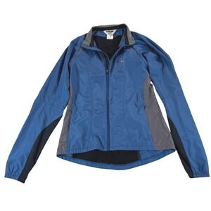 Pearl Izumi Women's Medium Cycling Jacket Blue Lightweight Windbreaker Vintage